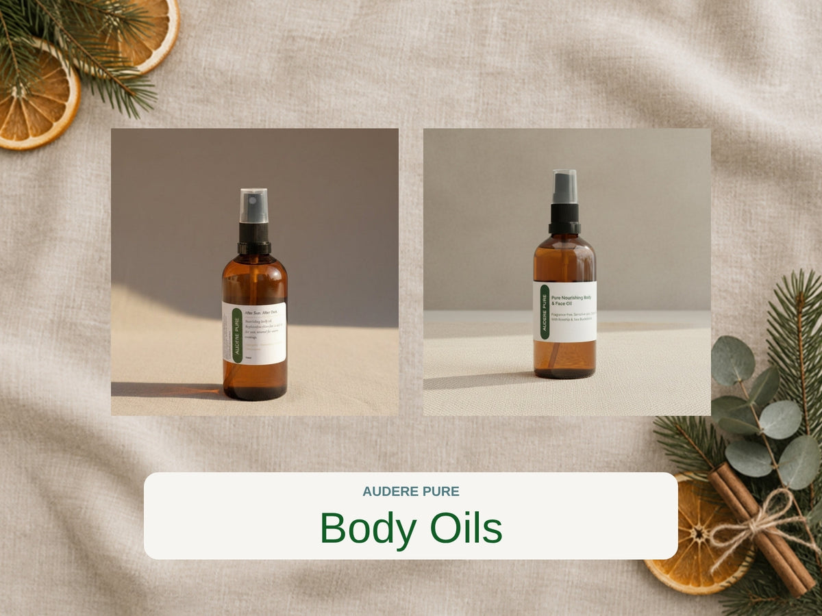 Natural body oils by Audere Pure