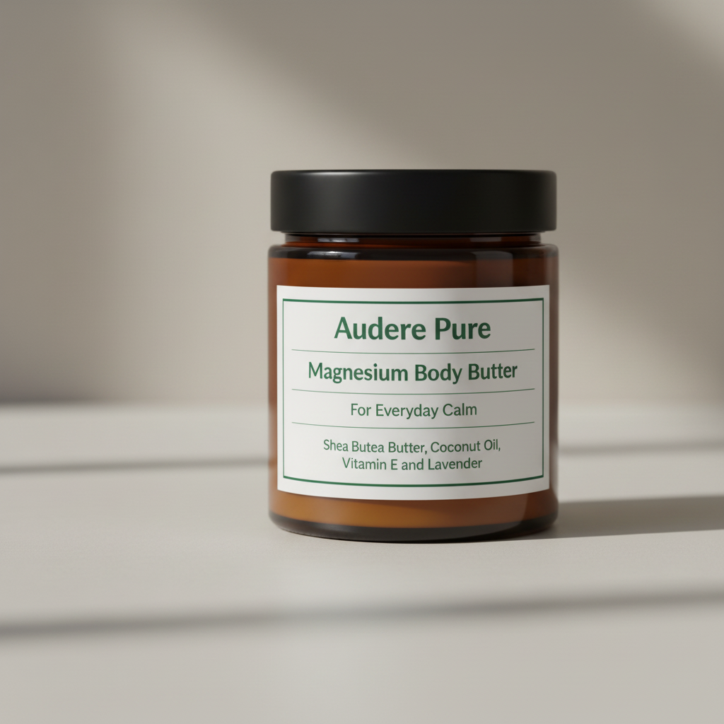 Magnesium Body Butter with brand guidelines